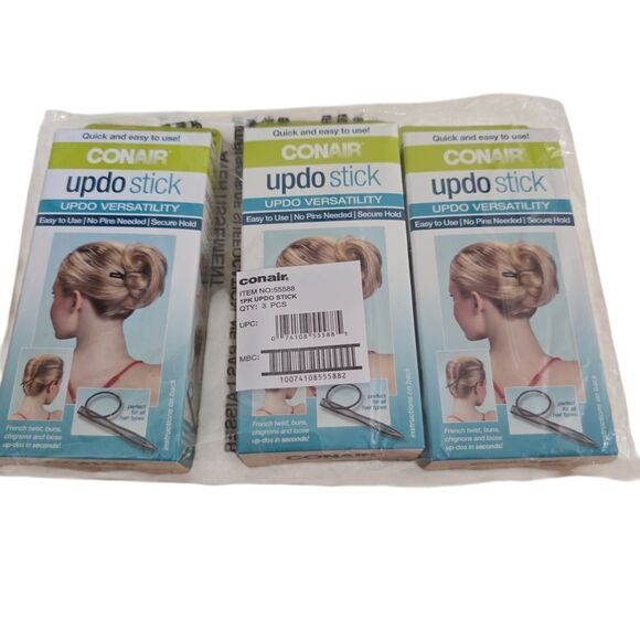 New Set Of 3 Updo Stick - Versatile Hair Styling Tool - Picture 1 of 1